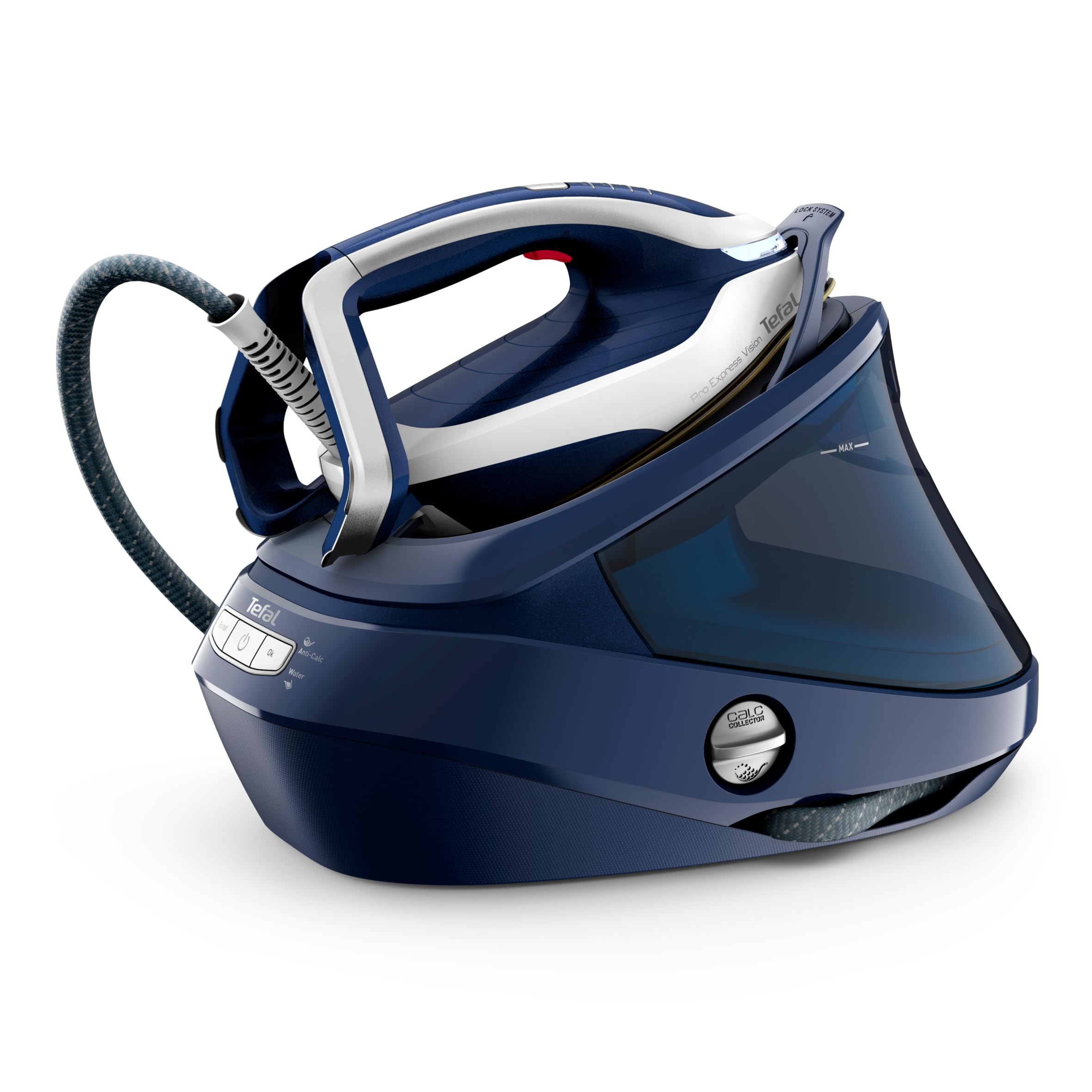 Tefal GV9812 Pro Express Vision 180 gr Sürekli ve 700 gr Şok Buharlı 3000 Watt Buhar Kazanlı Ütü