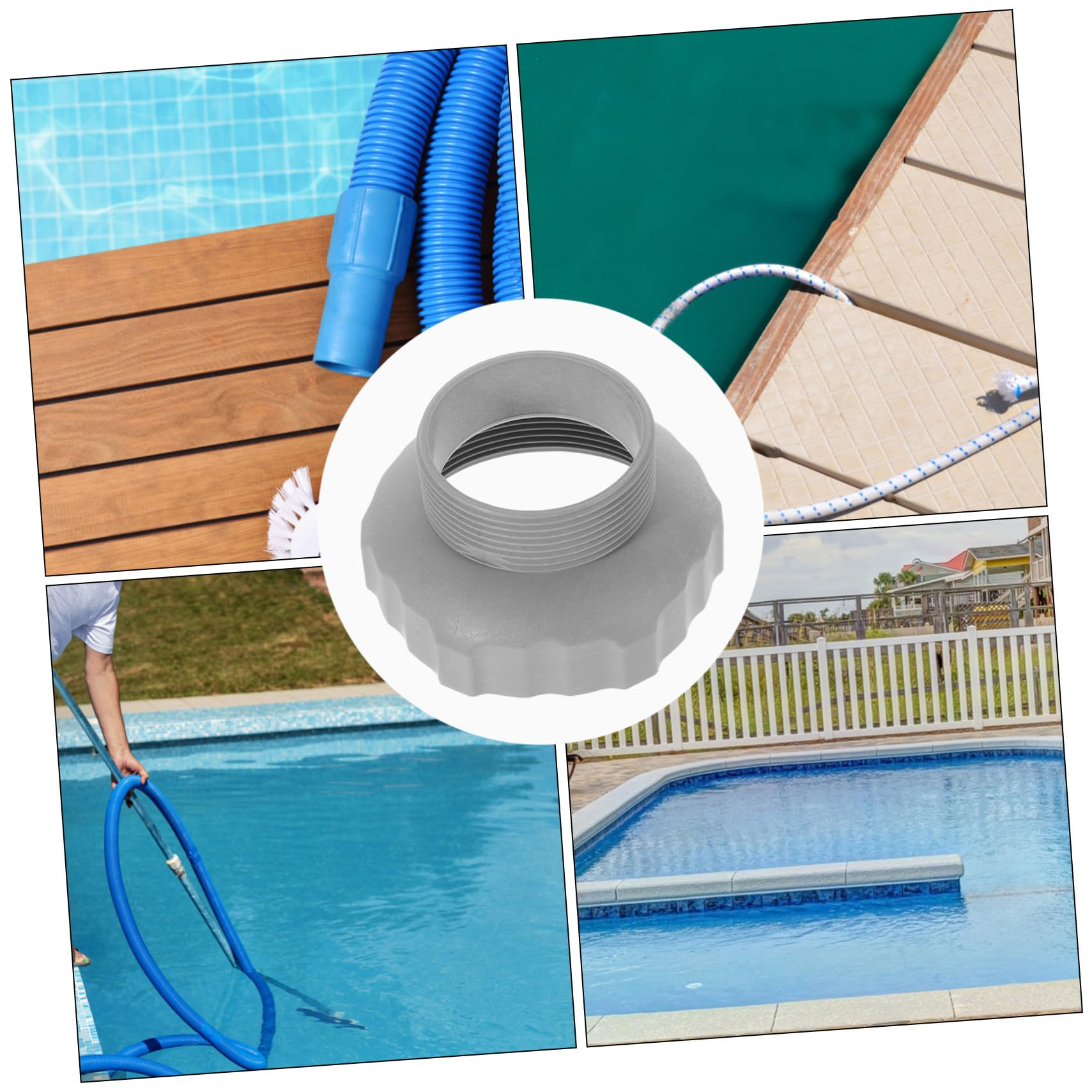 SUPVOX Adaptateur de Tuyau pour Skimmer de Piscine Compatible Plastique Installation Facile Accessoire Remplacement Écumoire Piscine pour Filtration