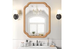 18x24 Bathroom Mirror: Unique Natural Wood Framed Vanity