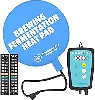 Vista 9 de Almohadilla de calor para elaboración y fermentación de cerveza casera y fermentación de vino, 120 VCA 12 o 25 vatios, alfombrilla de calefacción