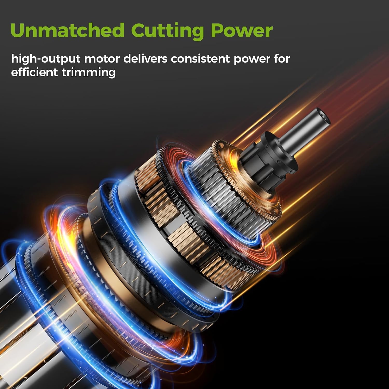 Aokia String Trimmer: Cordless Weed Wacker with 40V 2.0Ah Battery - Lightweight Electric Lawn Edger - 2 in 1 Trimmer & Edger Lawn Tool Grass Cutter with 2 Plastic Blades for Garden, Yard - Image 5