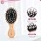 2Pcs Hair Brush Mini Boar Bristle Hairbrush for Thick Curly Thin Long Short Wet or Dry Hair Detangle Massage Add Shine, Pocket Travel Small Paddle Hair Brush for Men Women Kids