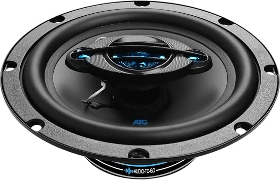 ATG 6.5 Coaxial Car/Automotive 3-way Audio Speakers System 160 Watt ATG65 - Black Pair for Front or Rear Door