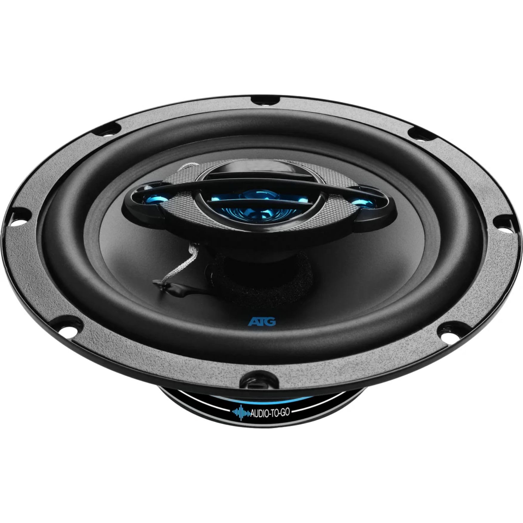 ATG - Altavoces de 3 vías de 6.5 pulgadas / 160 vatios/audio para coche (negro) (par) ATG65