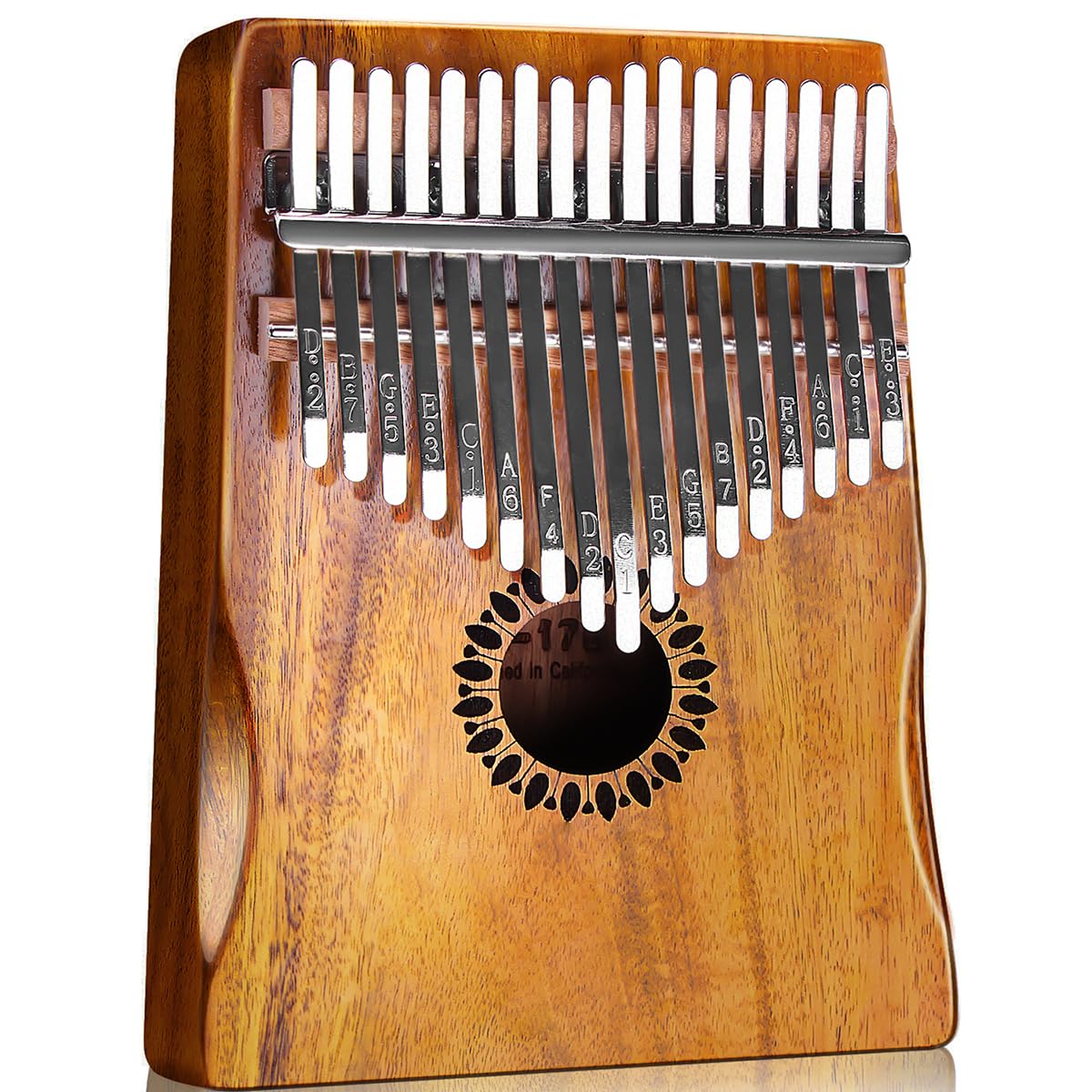 Newlam Kalimba Thumb Piano 17 Keys, Portable Marimbas Finger Piano Gifts for Kids and Adults Beginners