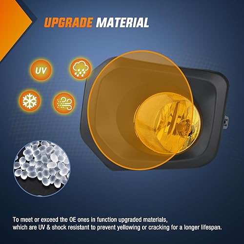 Miniatura 30 de Nilight Conjunto de luces antiniebla compatible con Toyota Tundra 2014, 2015, 2016, 2017, 2018, 2019, 2020 y 2021, lente transparente de repuesto