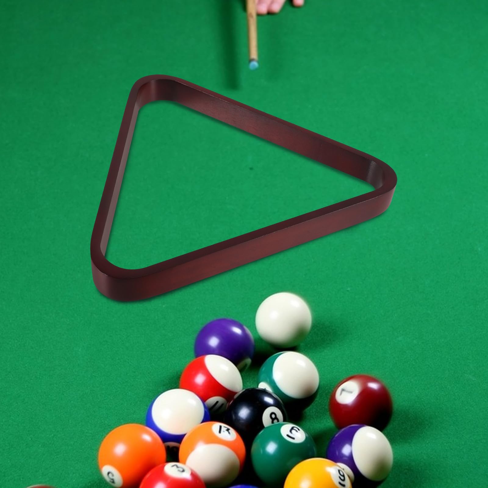 LABRIMP Billard Dreiecksständer 57,2mm Pool Triangel für Präzise Kugelplatzierung Stabiler Billardkugel Organizer für Snooker und Pool Geeignet für Spielzimmer und Clubs