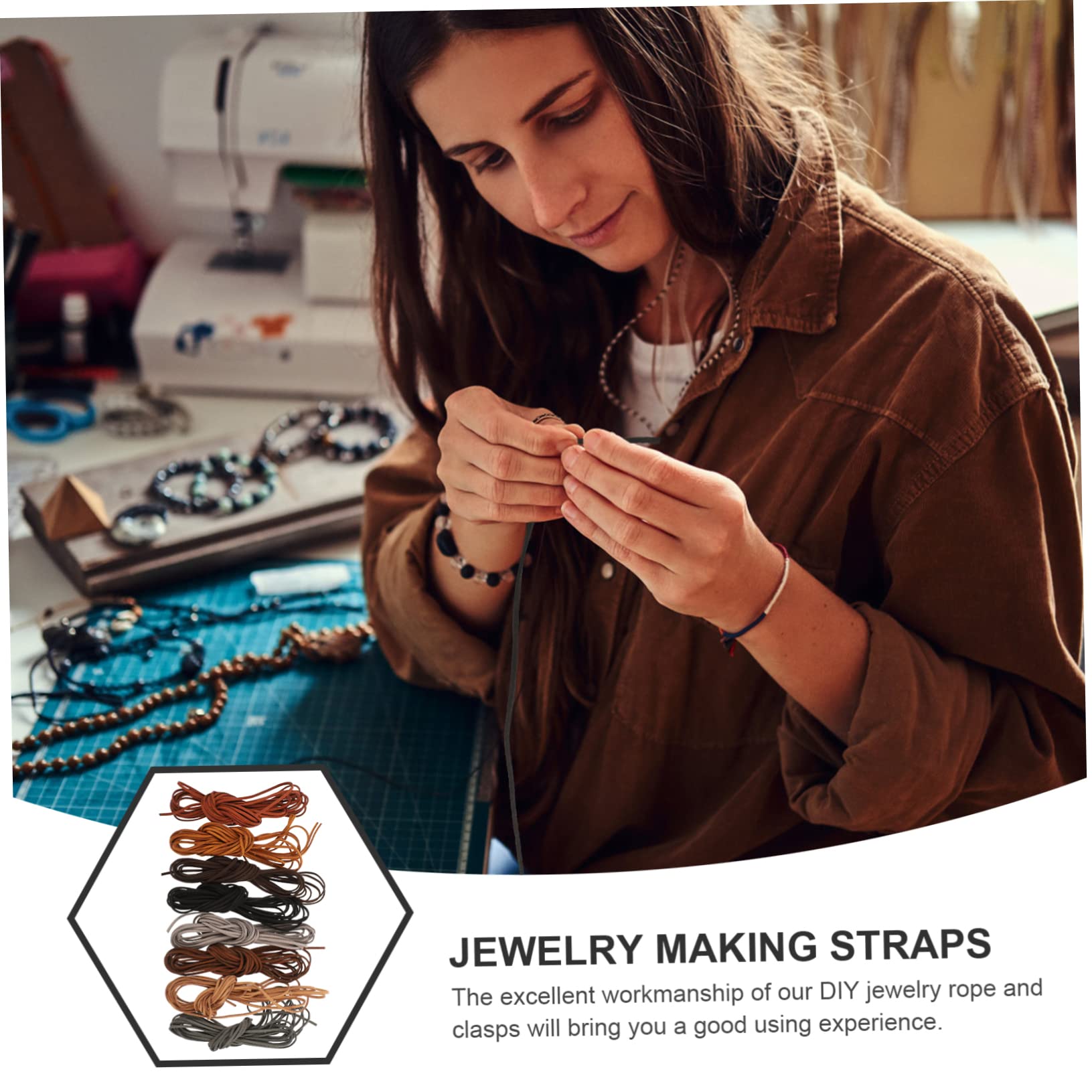 Cabilock 5sätze Retro Schmuckset Schnur Für Halsketten Und Armbänder Farben Für Schmuckherstellung Und Kreative Bastelprojekte Hautfreundlich Und Vielseitig