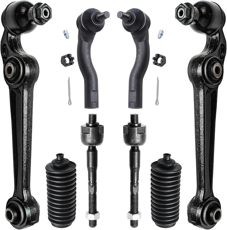 Kit de suspensão dianteira Detroit Axle com braços de controle e terminais de direção para Ford Fusion – 8 peças
