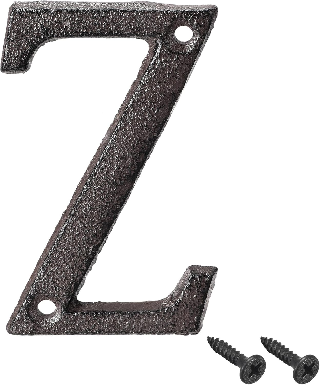 House Letter, 3 Inch Cast Iron Letter Z for Home Hotel Mailbox Address Sign