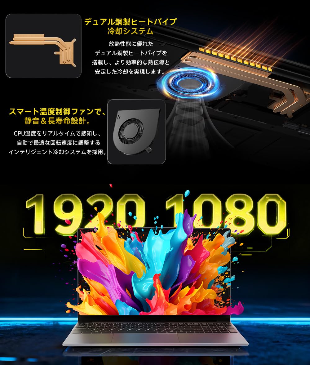Amazon.co.jp: 2026最新 ノートパソコン 16GB DDR4(32GB拡張可能）+