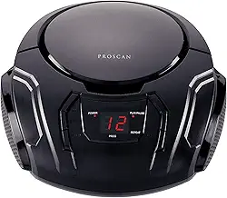 Sylvania Boombox portátil de CD com rádio AM/FM