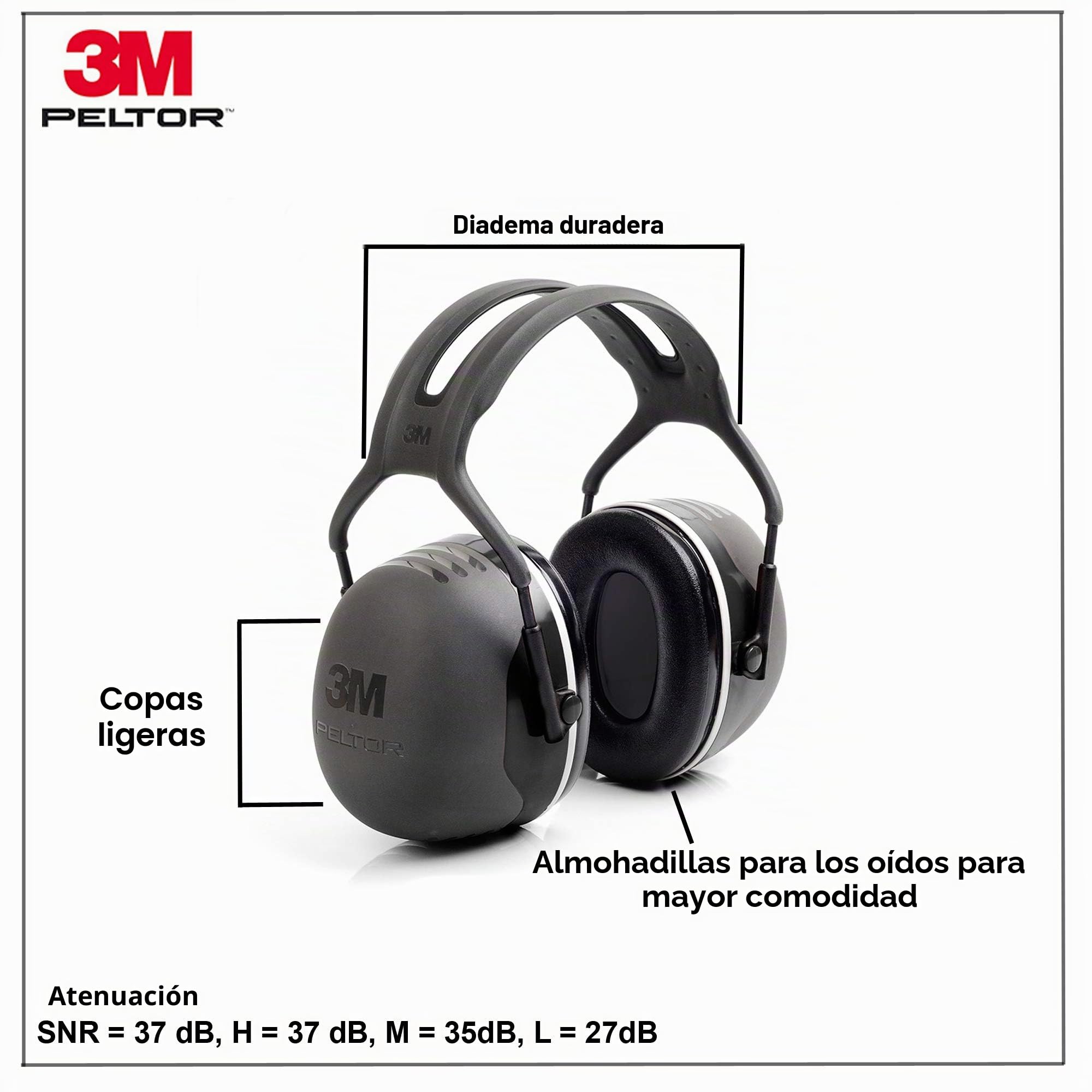 beeswift X5 A Peltor X5 Diadema SNR 37DB