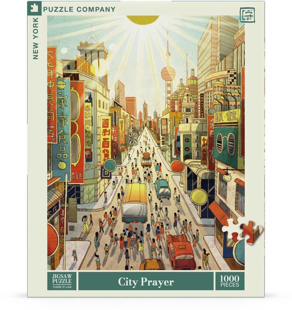Victo Ngai City Prayer - 1000 Piece Jigsaw Puzzle for Adults by Victo Ngai