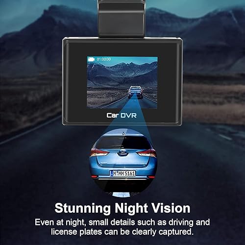 Miniatura 7 de Cámara de tablero frontal y trasera, WiFi GPS 4K+1080P doble cámara de tablero para automóviles, visión nocturna, WDR, gran angular de 170,