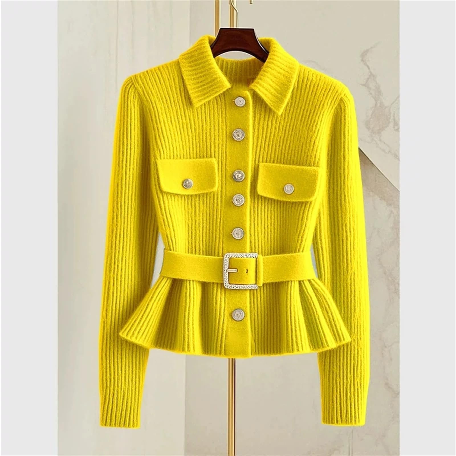 Cardigan da donna lavorato a maglia maglione coreano primaverile sciolto manica lunga top lavorato a maglia