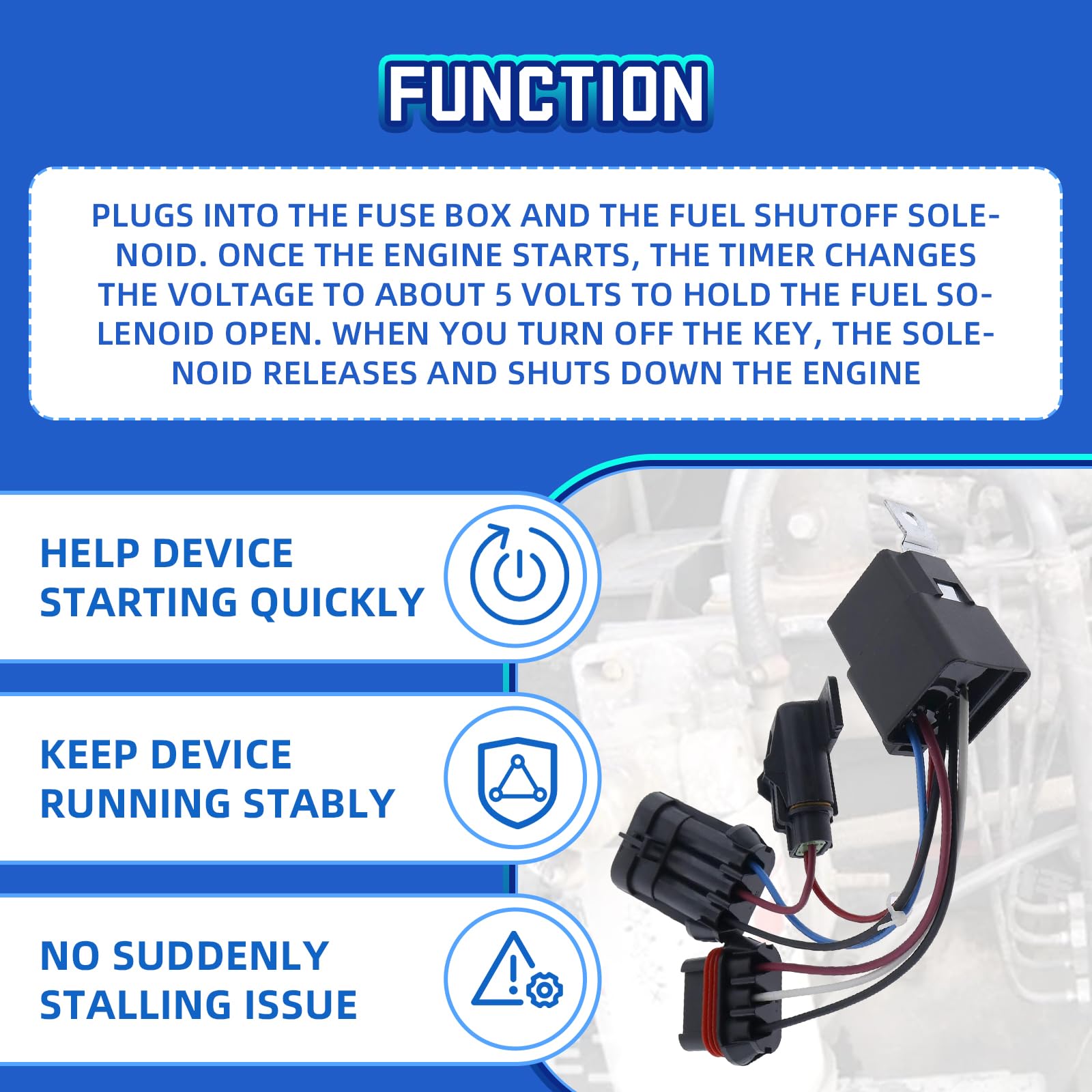 Solenoide temporizador de combustible