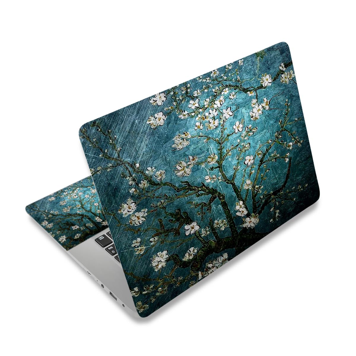 ArtSo Laptop Skin Sticker Decal, 17 17.3inch Laptop Netbook PC Notebook Universal Vinyl Reusable Skin Sticker Cover Personalized Art Case Protector, Blue Blossoming Almond