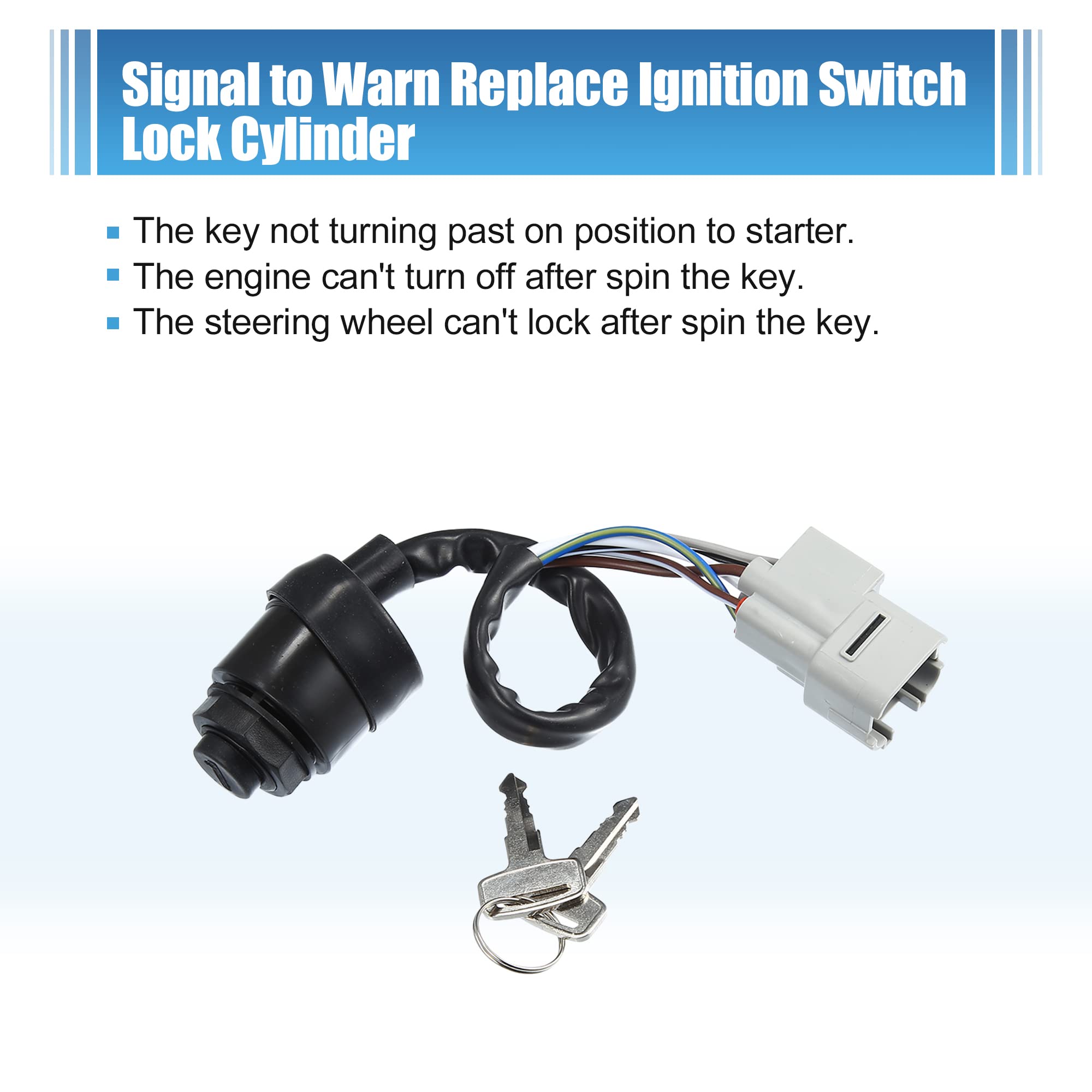 Amazon.com: X AUTOHAUX ATV UTV Ignition Key Switch 3