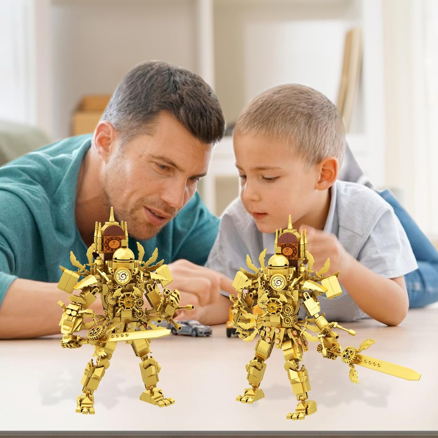 Bentex Skibi Figure Building Set, Titan Clock Man Cameraman Game Model Toys Ideas Collectible Building Bricks Birthday Gift for Adults Fans(551 Pcs)