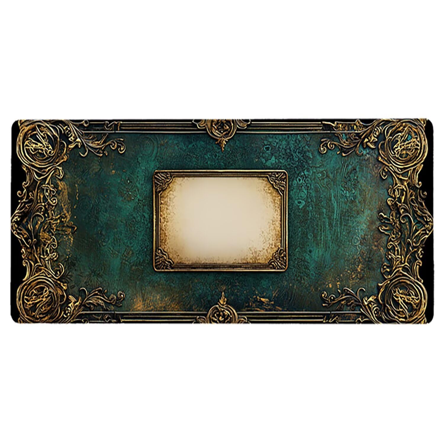 Gamingowa podkładka pod mysz XXL, 1600 x 800 x 3 mm, retro, antypoślizgowa, XXL, niebieska, duża, podkładka na biurko, nadaje się do prania, antypoślizgowa gumowa podstawa, podkładka pod mysz i