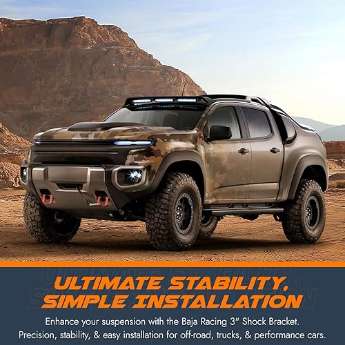 Miniatura 7 de Soporte de amortiguador de 3 pulgadas, acero HRP & O de 0.236 in, orificio de perno de 12 pulgada, se adapta a tubo de 1.75 a 3 pulgadas, soporte de