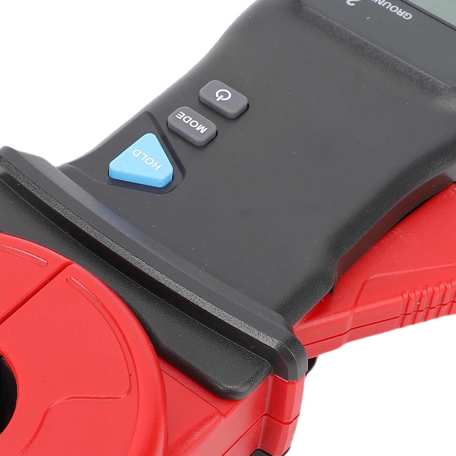 Fafeicy Ohmmetro Digitale a Pinza, Struttura in ABS, Gamma 0,01-1000Ω, Tester di Resistenza di Terra per Elettricisti e Manutentori