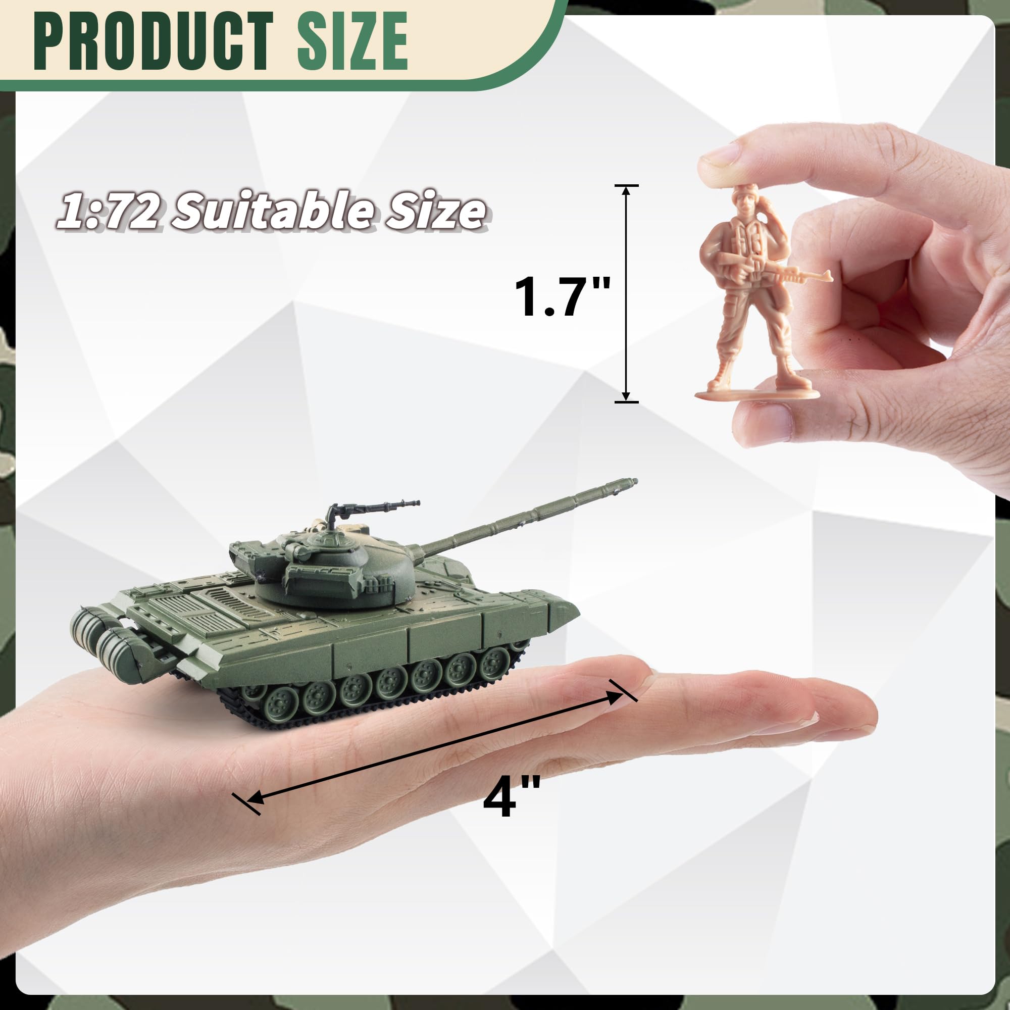 Amazon.co.jp: MaozyHomie WW2 陸軍戦車-3 陸軍男子おもちゃプレイ