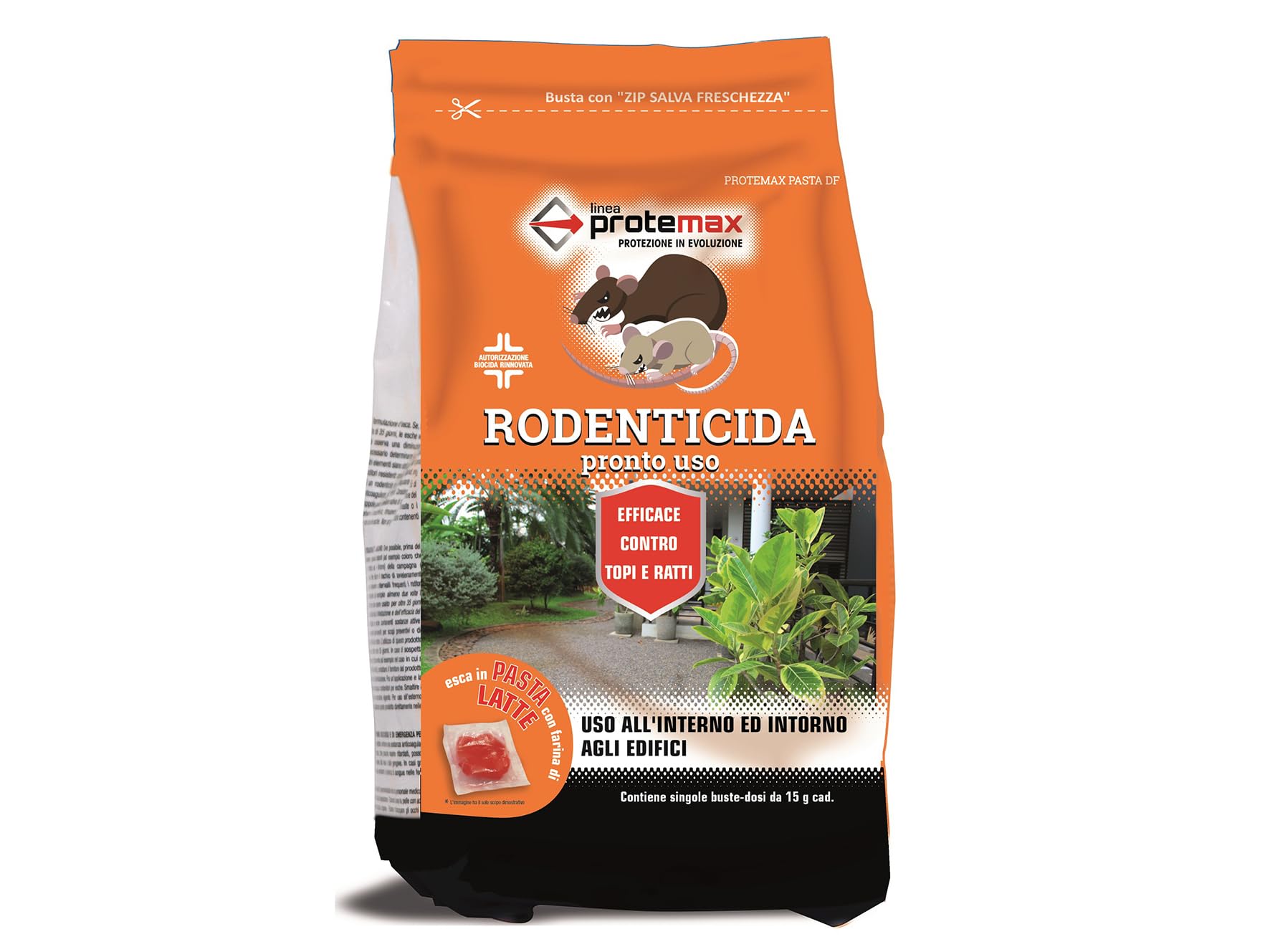 Protemax Rodenticida Pasta Rossa 1.53 Kg, 006