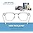 AOMASTE Blue Light Blocking Glasses Vintage Half Frame UV Clear Lens Anti Eyestrain Computer Gaming Glasses for Women Men (E-matte Black Silver+crystal Silver)