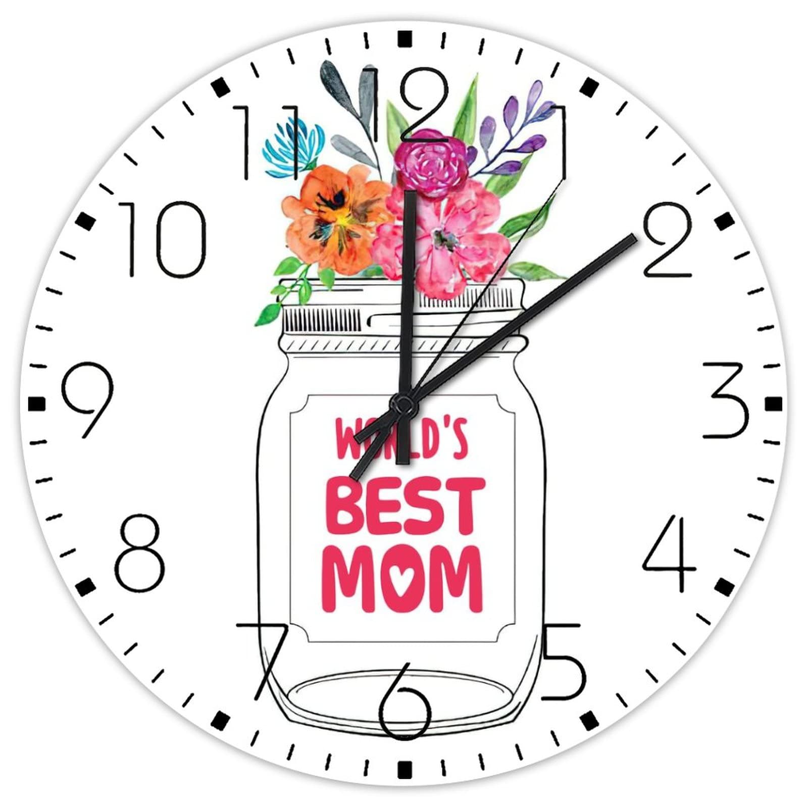 Horloge murale silencieuse pour eliminer les bruits de tic-tac dans votre entree