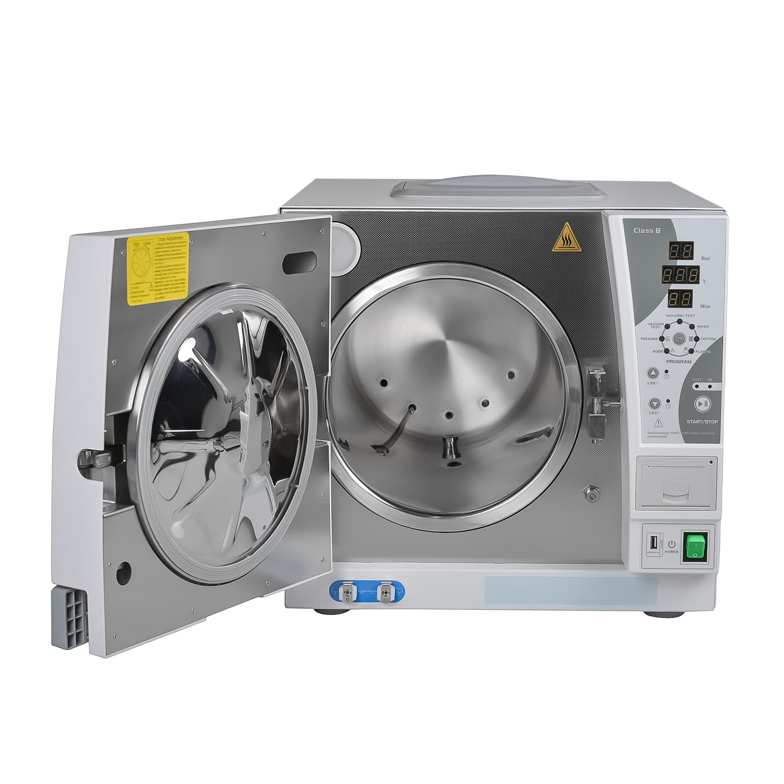 Klasse B 18L/23L Lab Pre-Vakuum Autoklav Dampfsterilisator Trocknungsfunktion mit eingebautem Drucker (23L)