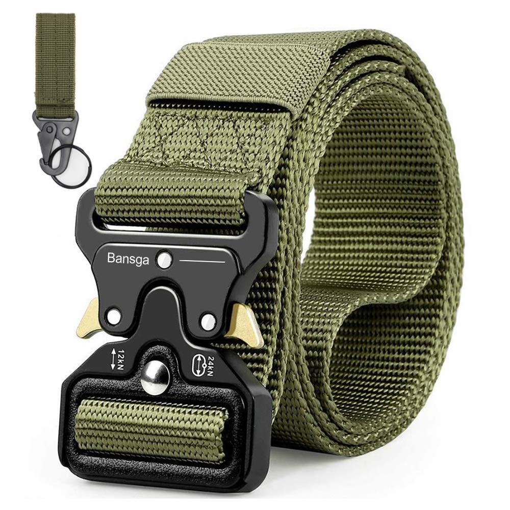 Taktischer Gürtel,Heavy Duty verstellbare Military Style Nylon Gürtel mit Zink Legierung Schnalle, militärischen Schnellverschluss Schnalle Taillenband