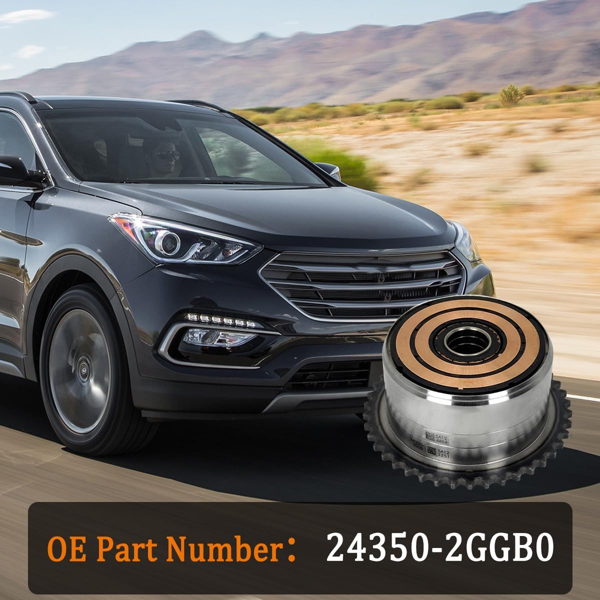 24350-2GGB0 CVVT Assembly Intake Compatible with Hyundai G70 19-20, Santa Fe 2.0L & 2.4L 19-20, Santa Fe Sport, Tucson, Sonata and Kia Sorento, Stinger, 243502GGB0
