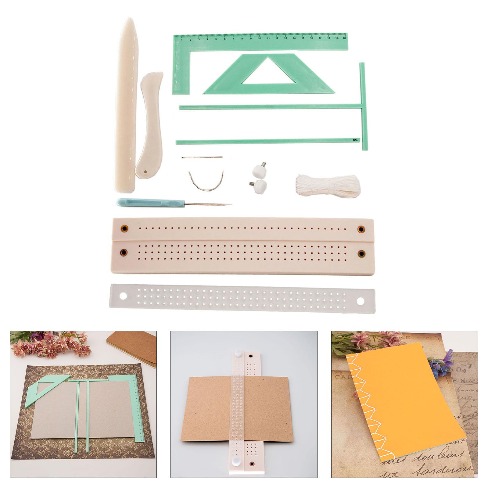 Kit Da 5 Strumenti Per Rilegatura Libri – Righelli, Distanziatori E Angolari Per Album, Diari E Calendari Fai-da-Te