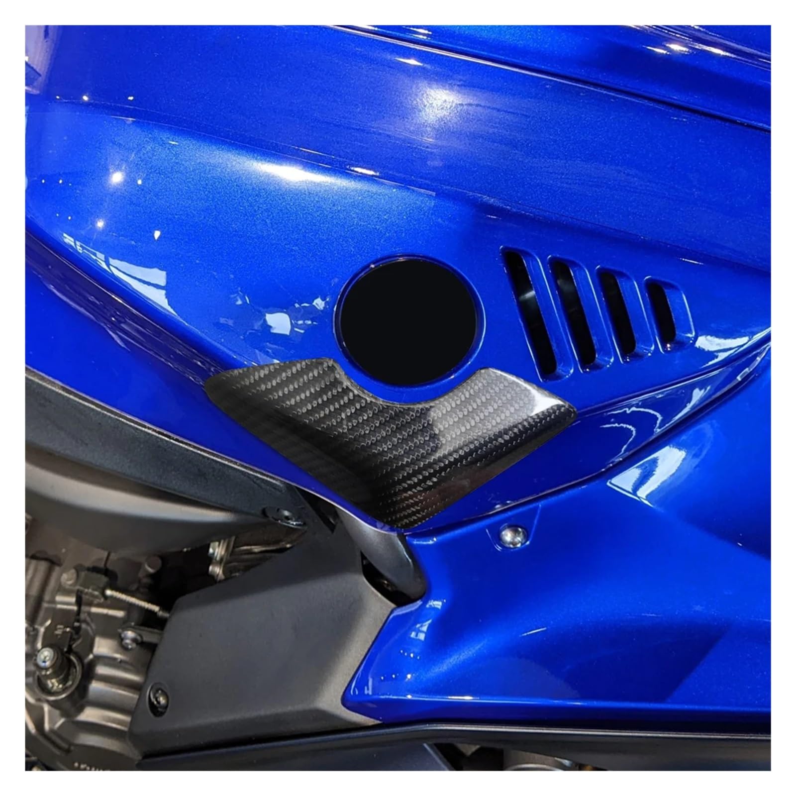 Scudo per serbatoio Guardia serbatoio moto Per R7 2022-2025 | Rivestimento protettivo per serbatoio e coda per moto davvero in fibra di carbonio