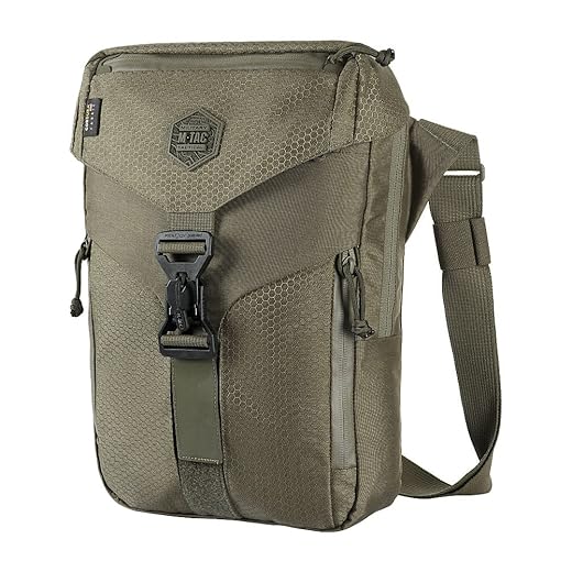 M-Tac Elite Magnet Large Crossbody Messenger Bag - Tactical Concealed Carry Shoulder Bag for Men (Ranger Green)