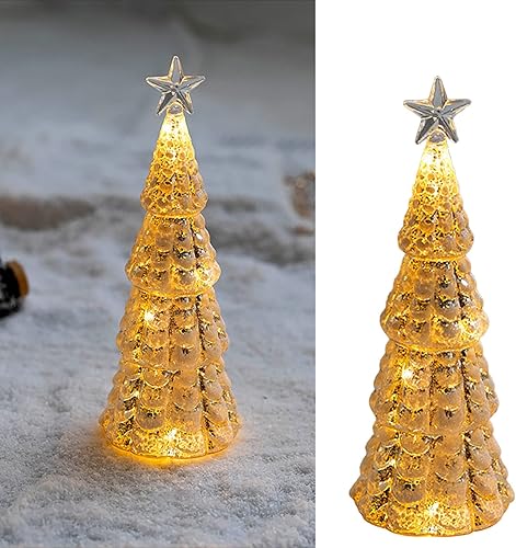 Miniatura 3 de Decoraciones de Navidad para interiores 2023, árbol de Navidad artificial de mesa iluminado, mini árboles de Navidad, escritorio creativo, mesa,