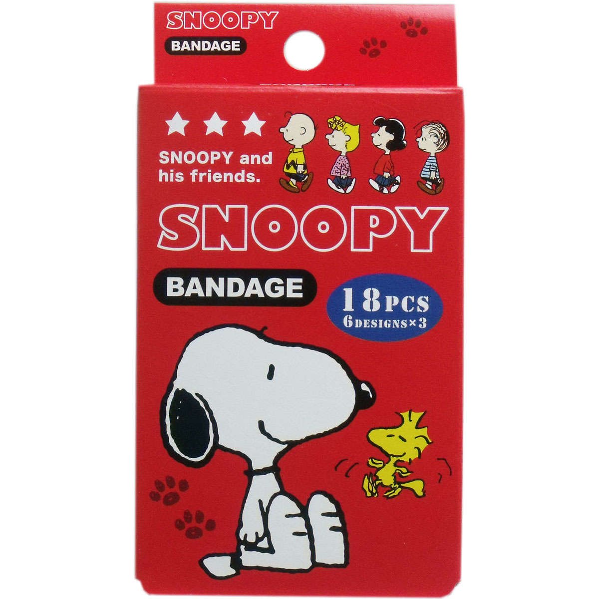 Amazon | PEANUTS(ピーナッツ) スヌーピー絆創膏(BOX) RD | PEANUTS
