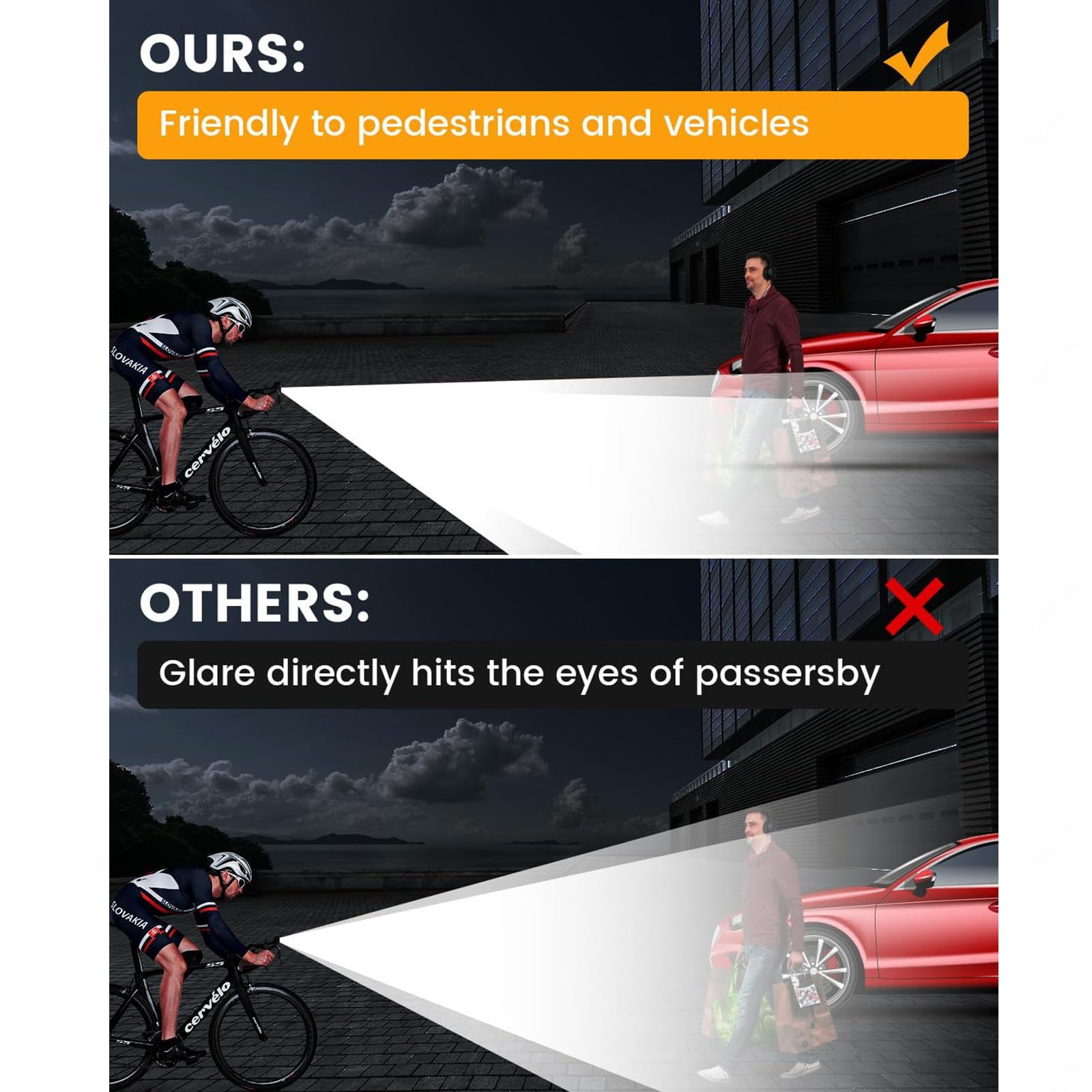 Luci Bicicletta Kit, USB Ricaricabile,Impermeabile Con Luce Posteriore Bici Da Corsa, Frecce Bici Impermeabile,Per Bici Strada E Mtb