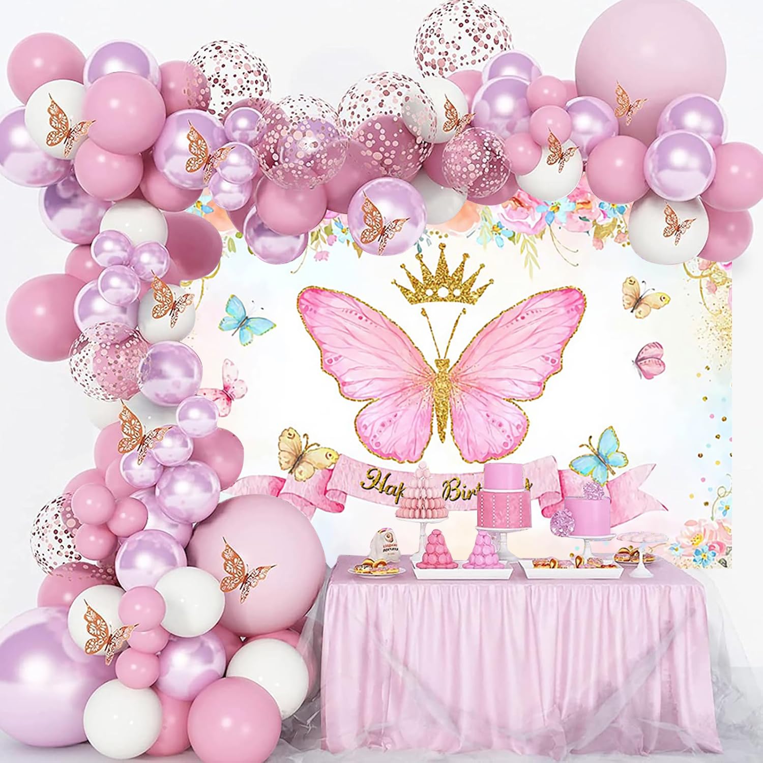 Manifesto di buon compleanno PSD con sfondo delizioso torta di compleanno | PSD Premium generato