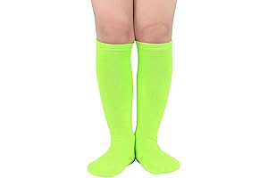 American Trends Neon Green Football Socks for Kids