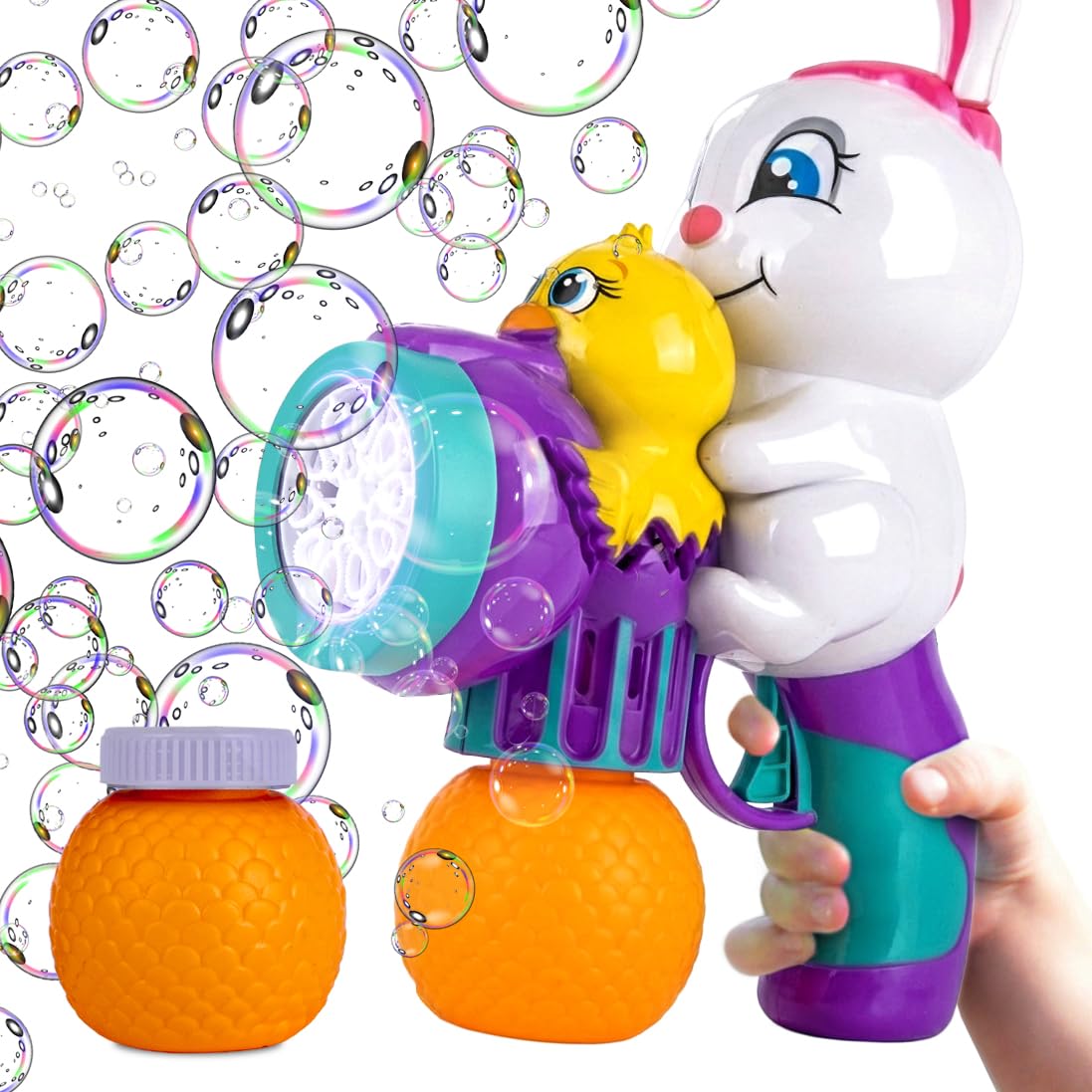 Amazon.com: ArtCreativity Easter Bunny Bubble Blaster Toy -Summer