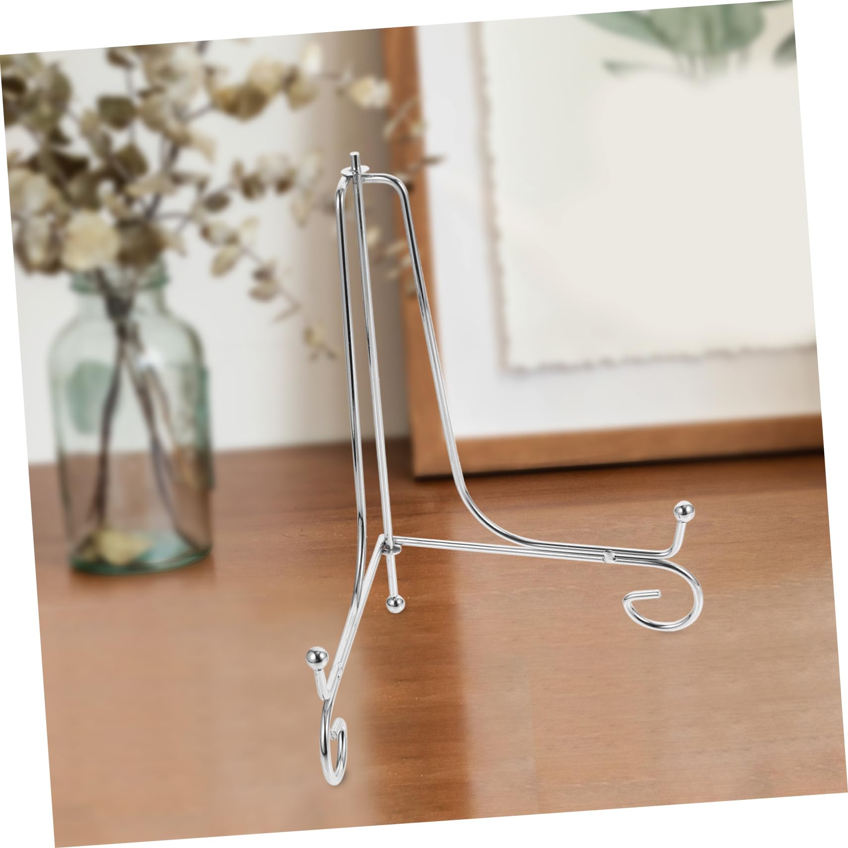 HOOTNEE Iron Display Rack for Plates and Dish Storage Plate Holder Iron Bracket Easel Stand Awards and Tabletop Art