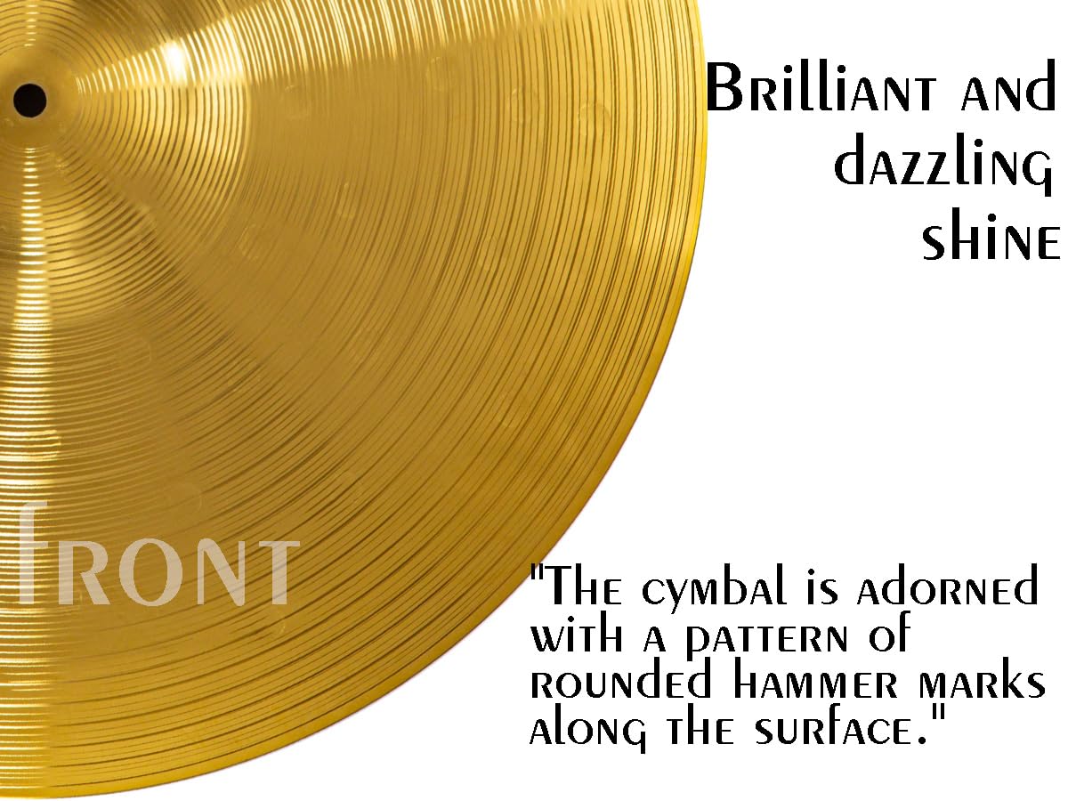 6/8/25.4 cm Splash Becken-Set, 3 Stück kleines Übungsbecken-Set für Schlagzeuger (Gold)
