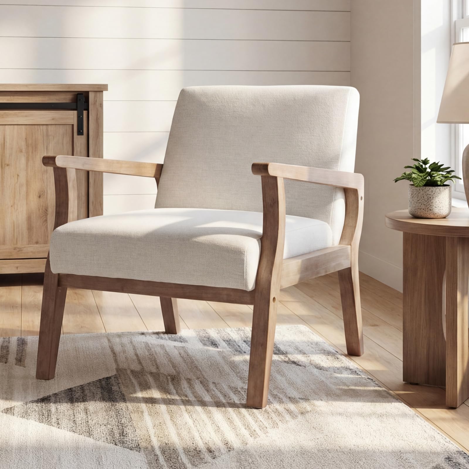 BESTANO Mid Century Modern Armchair