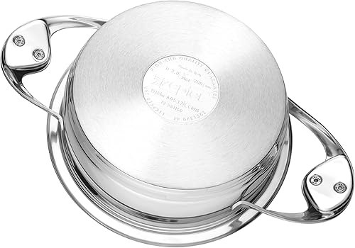 Miniatura 8 de Zepter URA Masterpiece utensilios de cocina de acero inoxidable. Sartén antiadherente segura de 2 cuartos de galón, horno holandés y cazuela con