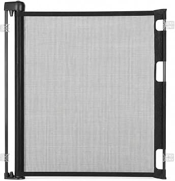 Retract-A-Gate 52 inch Black The Original and only Made in USA Retractable Baby, Dog, Cat Gate
