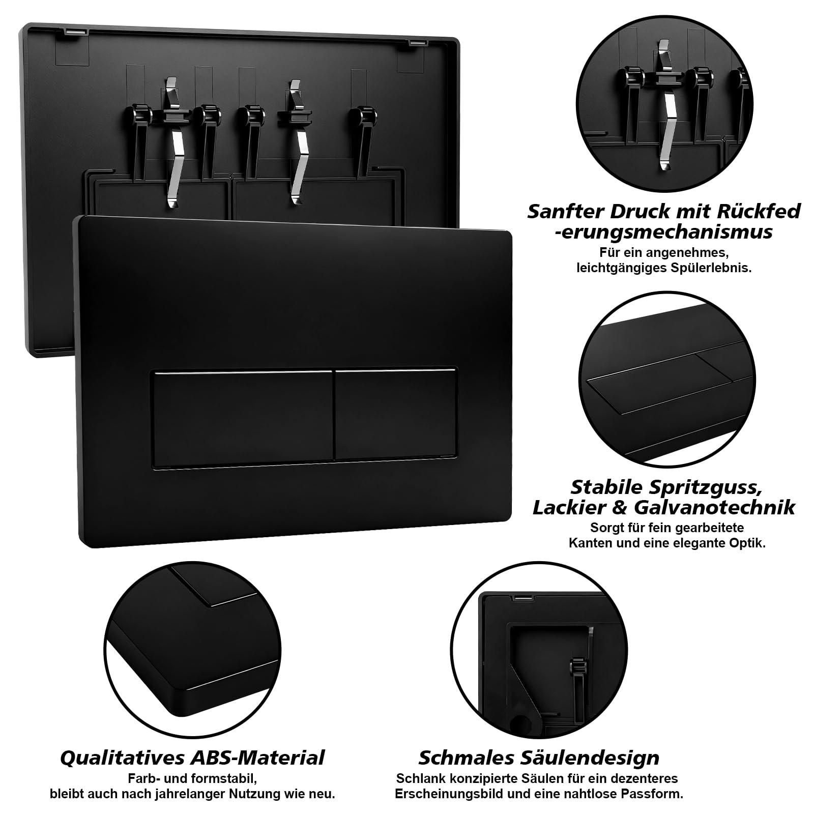 Plaque De Commande WC Double Chasse Geberit Sigma – Compatible Sigma01/UP300/320 – Blanc/Argent Élégant