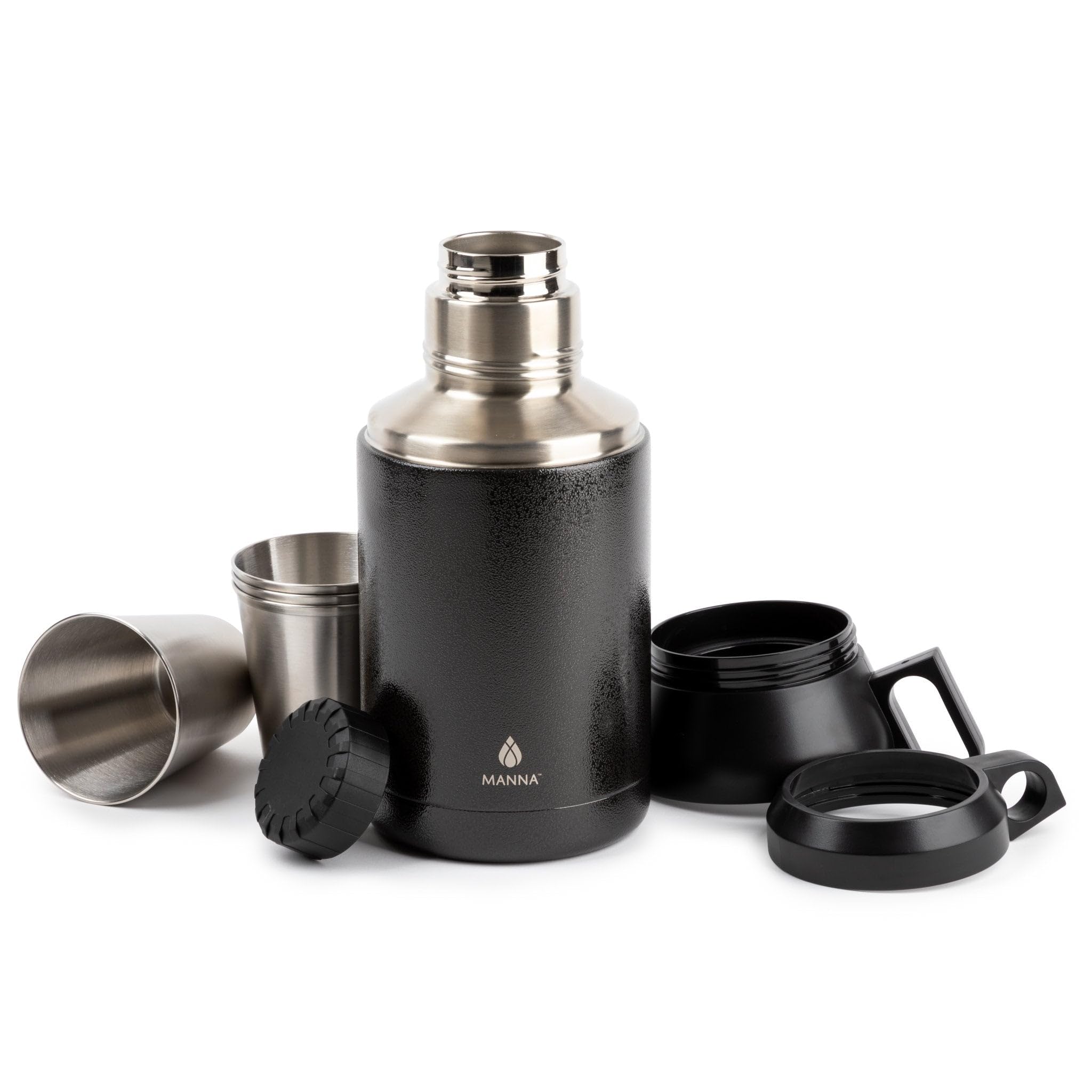 Manna Stack Stainless Steel Insulated Growler - 64 Oz - Onyx